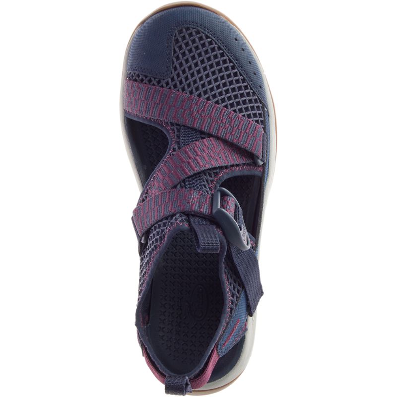 Chaco Odyssey Sandali Donna Blu Marino Rosse | TSROEGL-09